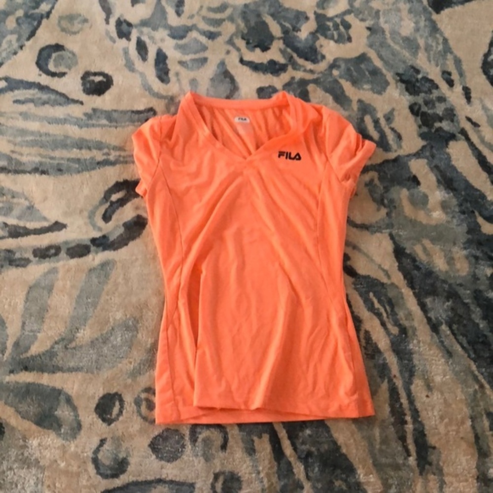 Fila sport orange workout top Xs